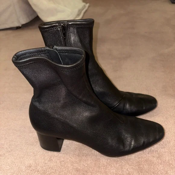 Loeffler Randall Alec Black Mid-Heel Stretch Bootie - Picture 7 of 7